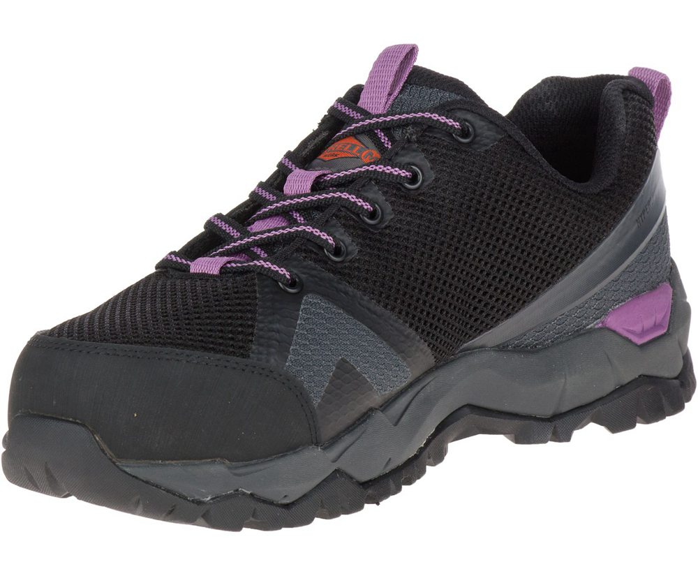 Merrell Hiking Shoes Black - Fullbench 2 SD Steel Toe Work - Womens 53JKLOGQH